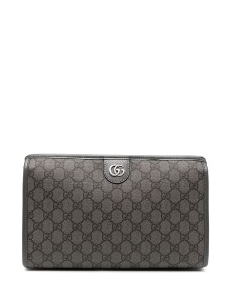 Trousse de toilette en toile GG en gris – Gucci 